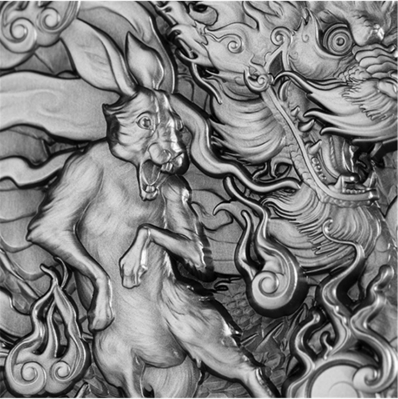Tokelau - Chinese Dragon & Rabbit Auspicious Dragon Zodiac - 2023 - Afbeelding 4