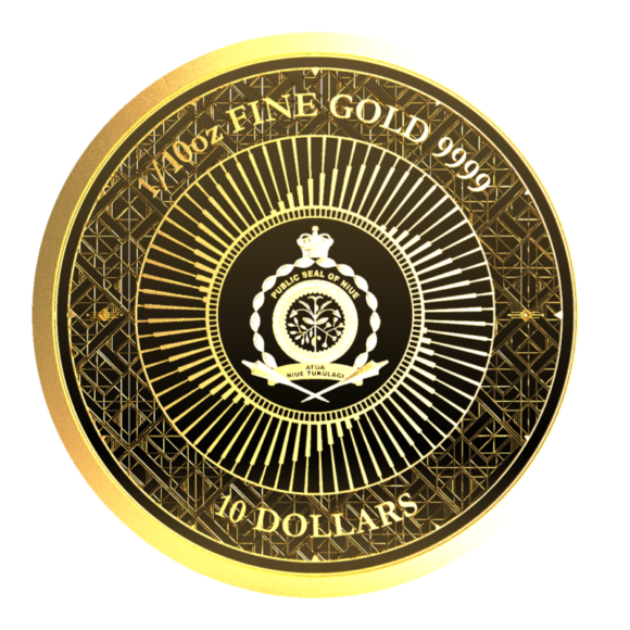 Niue - Chronos 2023 Prooflike - 1/10oz Gold - Afbeelding 2
