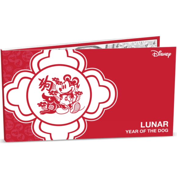 Niue Disney Lunar Year of Dog .999 Silver Foil - 2018 - Afbeelding 3
