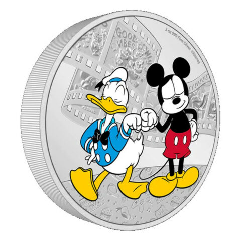 Niue – $10 – Disney: Donald Duck & Mickey Mouse – 3oz Argent