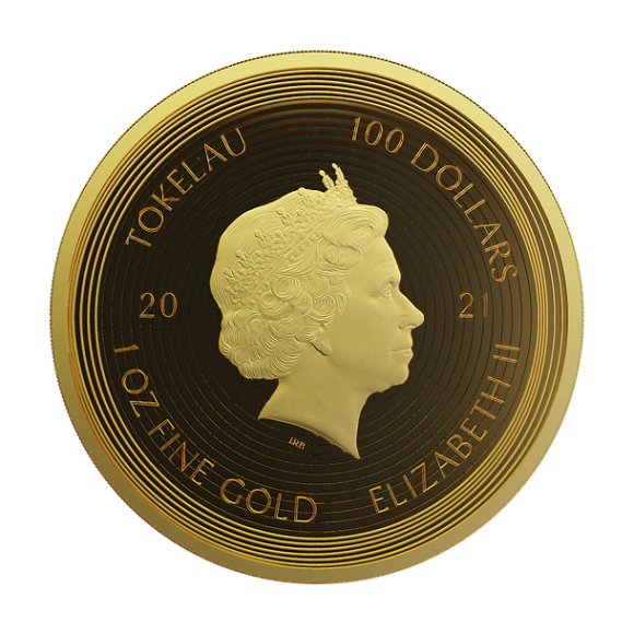 Tokelau - ICON Mona Lisa 2021 Prooflike - 1oz Gold - Afbeelding 2