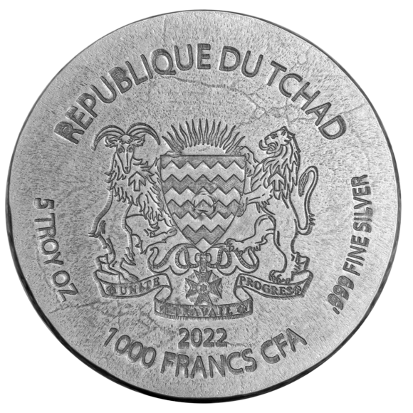 Chad – Egyptian Relic Serie 2022 – 5oz (Silver) - Afbeelding 4