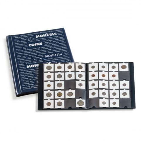 Album pour 200 monnaies sous étuis carton