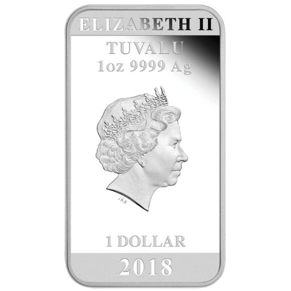 Tuvalu $1 - Lucky Cat 2018 - 1oz Silver Proof - Afbeelding 3
