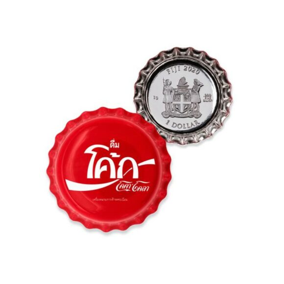 Fiji - $1 Coca Cola Bottle Cap Global Edition #8 Thailand - Afbeelding 5
