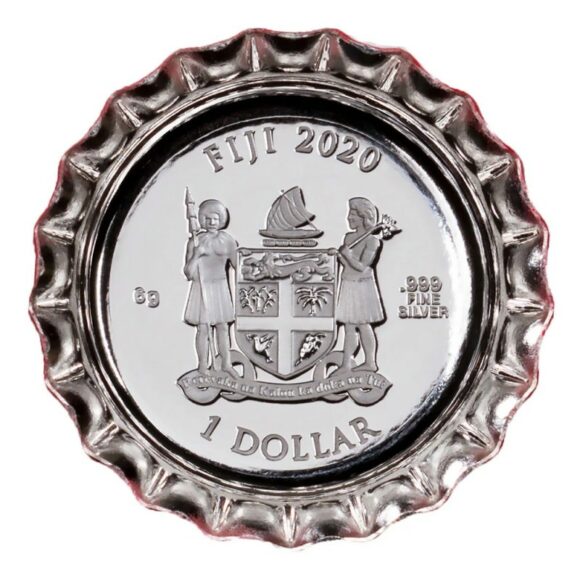Fiji - $1 Coca Cola Bottle Cap Global Edition #1 China - Afbeelding 2