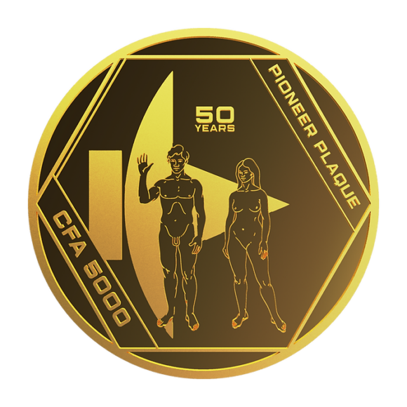 Chad - Pioneer Plaque 2022 Prooflike - 1/10oz Gold