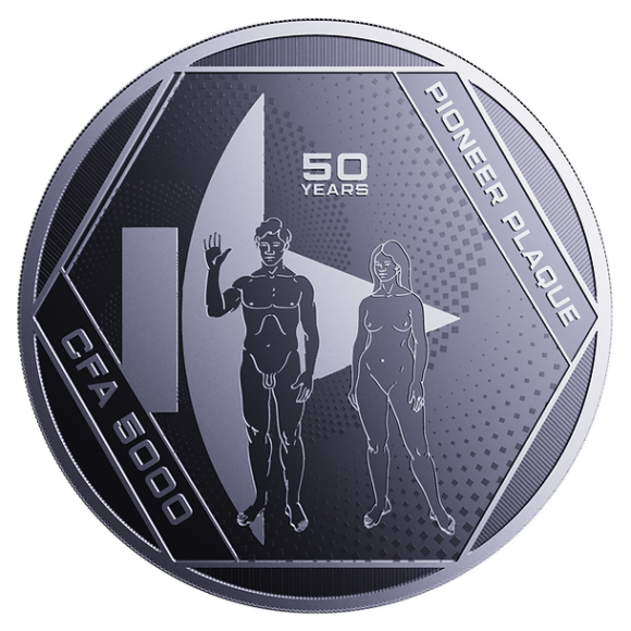 Chad - CFA 5000 - Pioneer Plaque - 2022 (1oz Silver)
