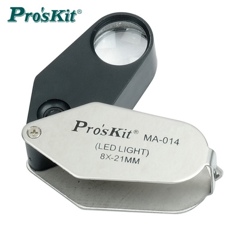 Inslagloupe 8x met LED verlichting