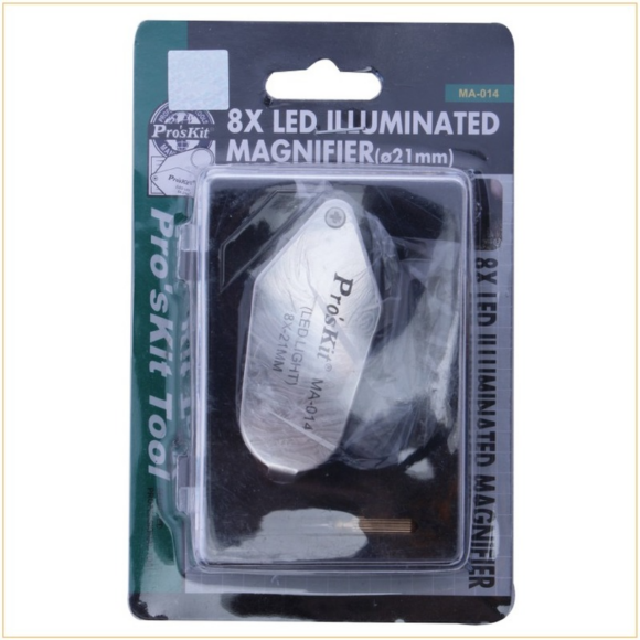 Inslagloupe 8x met LED verlichting - Afbeelding 2