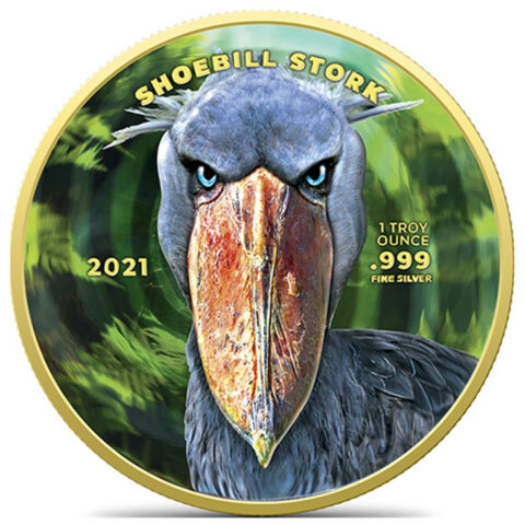 Congo - Shoebill Stork 2021 - 1oz (Hypnotic Edition)