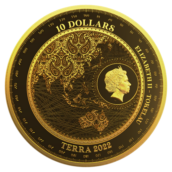 Tokelau - Terra 2022 Prooflike - 1/10oz Gold - Afbeelding 2