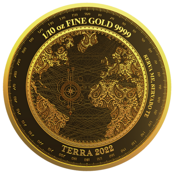 Tokelau - Terra 2022 Prooflike - 1/10oz Gold