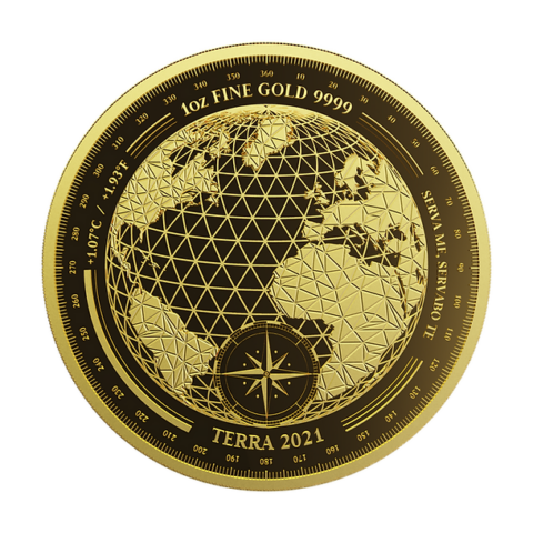 Tokelau - Terra 2021 Prooflike - 1oz Gold