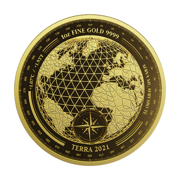 Tokelau - Terra 2021 Prooflike - 1oz Gold