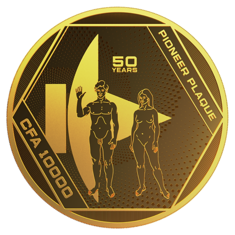 Chad - Pioneer Plaque 2022 Prooflike - 1oz Gold