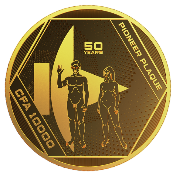 Chad - Pioneer Plaque 2022 Prooflike - 1oz Gold