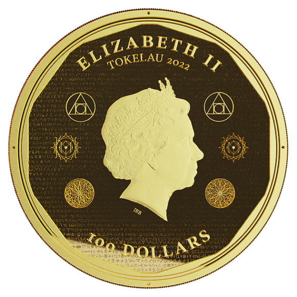 Tokelau - Vivat Humanitas 2022 Prooflike - 1oz Gold - Afbeelding 2