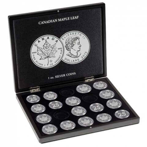 Volterra koffer - Canadian Maple Leaf 1oz Silver