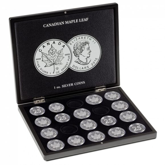 Volterra koffer - Canadian Maple Leaf 1oz Silver